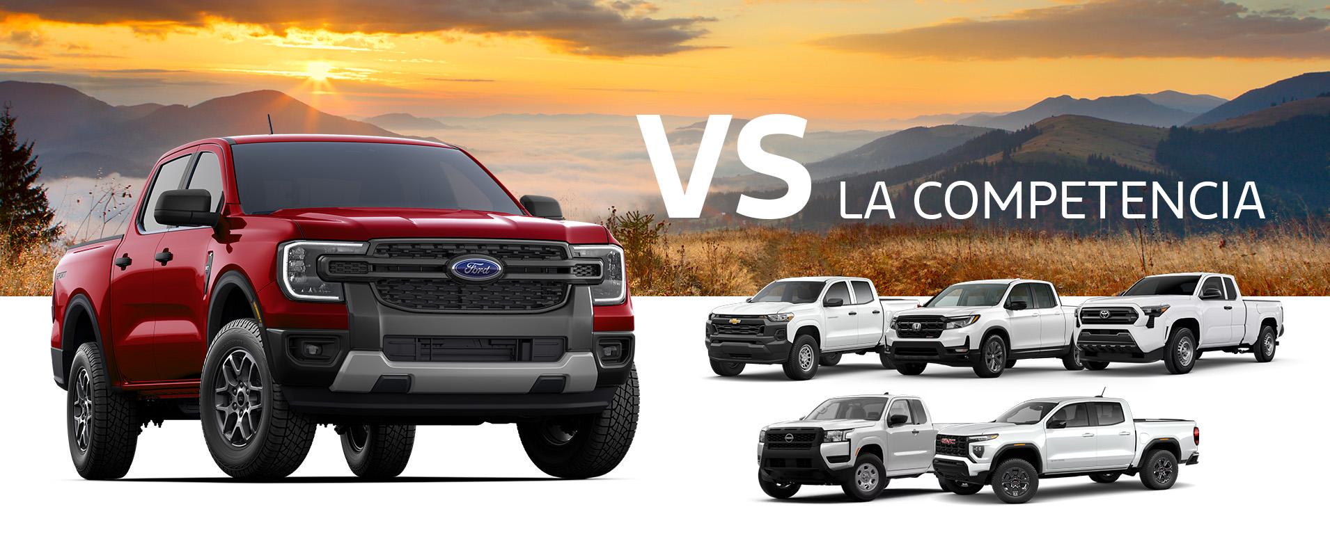 Compara la Ford Ranger 2026 con la competencia | Concesionarios Ford del Sur de California